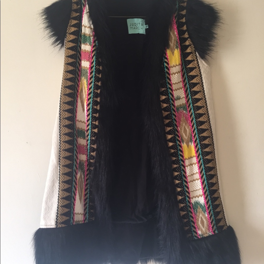 Judith March Faux Fur Vest